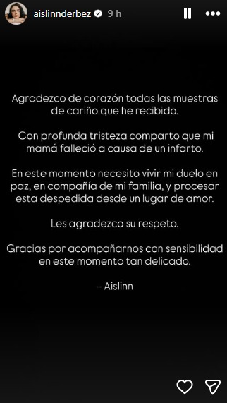 Aislinn Derbez, hija de Michel a través de sus redes sociales.