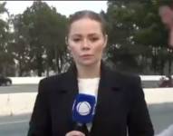 Periodista es asaltada antes de salir en vivo
