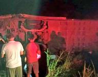 A las 19:44 hora local del sábado, el ECU 911 una alerta del accidente de tránsito ocurrido en el sector de Huambi. ECU-911