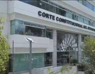 La fachada externa de la Corte Constitucional.