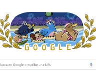 Doodle de Google en su página de inicio.