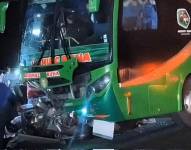 Bus de Mushuc Runa sufrió un siniestro de tránsito