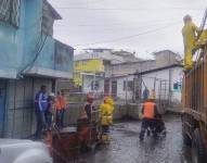 La zona de la Lucha de los Pobres en donde se produjo la inundación.