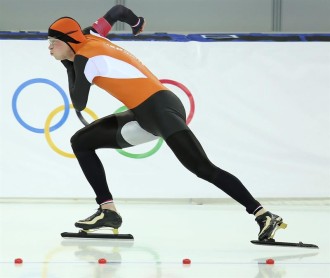 Holanda batió récord olímpico en patinaje de velocidad en Sochi 2014