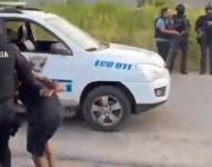 Captura del video de la detención.