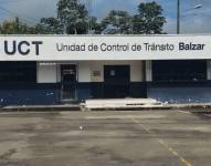 Imagen del destacamento de la Unidad de Control de Tránsito de Balzar, cantón de Guayas.