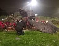 El monumento del Águila fue destruido. Se ubica en el en la av. Quito, Km 2, diagonal al parque de la juventud.