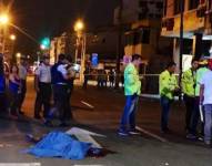 Foto referencial luego de un acto de sicariato.