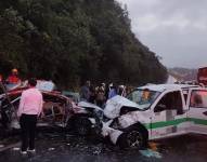 Uno de los siniestros de tránsito que se reportaron durante este fin de semana.