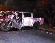 Las tres víctimas mortales iban a bordo de la camioneta.