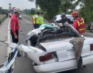 El accidente provocó el cierre de la carretera Buena Fe-Patricia Pilar.