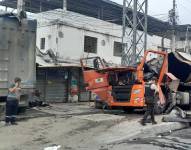 El incendio ocurrió en la vía Durán-Tambo, frente a Plaza Shiva, en Guayas.