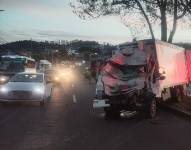 Uno de los siniestros reportados durante el último feriado por las Fiestas de Quito.