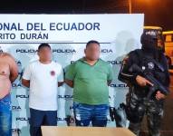 Tres hombres fueron detenidos en Durán, tras el secuestro de tres personas en Guayaquil.