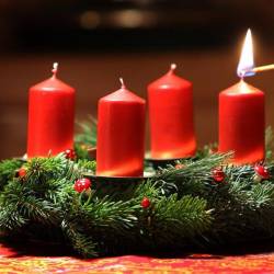 Velas en una celebración.