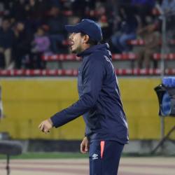 El entrenador de Universidad Católica, Diego Martínez, en el partido ante Liga de Quito por la final de la Copa Ecuador
