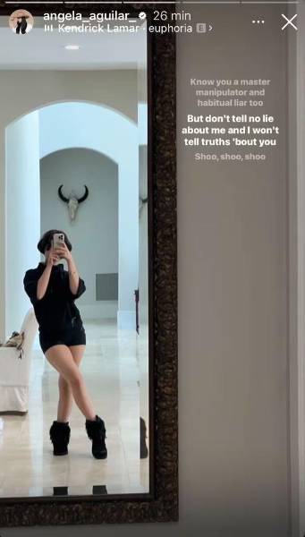 Supuesta indirecta de Ángela Aguilar a Nodal.