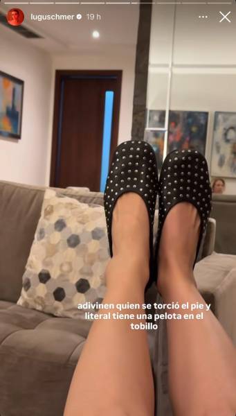 Una de las stories de Luciana Guschmer con la pelota.
