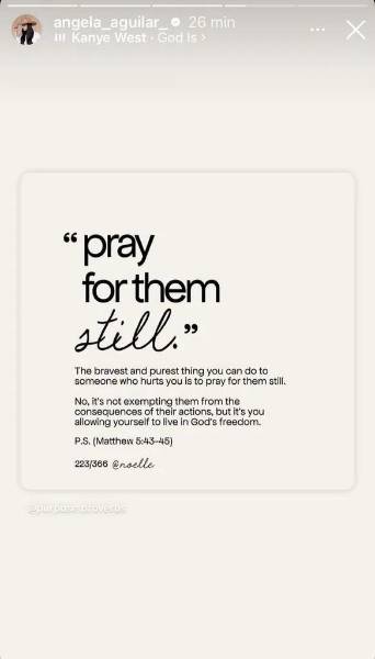 Segunda indirecta de Ángela Aguilar.