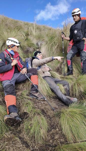 Alpinista rescatado