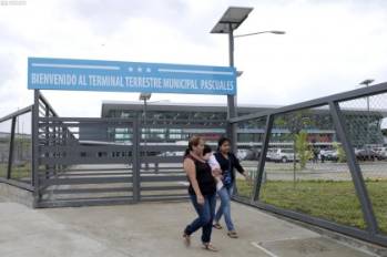 Inauguración de la nueva terminal terrestre de Pascuales