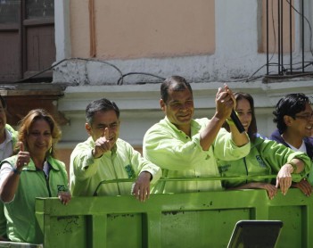 Augusto Barrera estuvo junto al Presidente en el penúltimo día de campaña