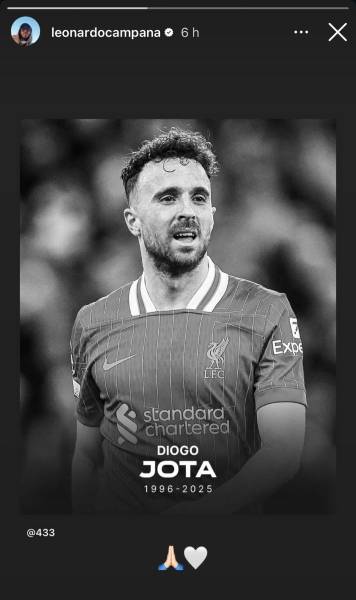 Jugadores ecuatorianos reaccionan a la muerte de Diogo Jota