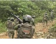 Momento en el que los militares intervienen en Ponce Enríquez.