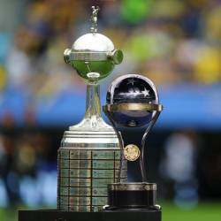 Trofeo de la Copa Libertadores y Sudamericana.