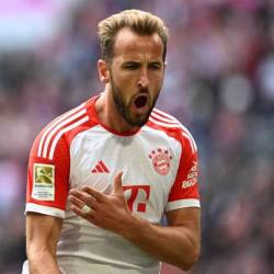 Harry Kane celebrando uno de sus goles.