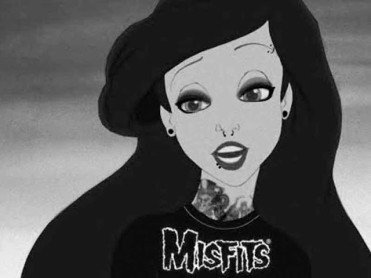 Así se verían las princesas de Disney si fueran góticas