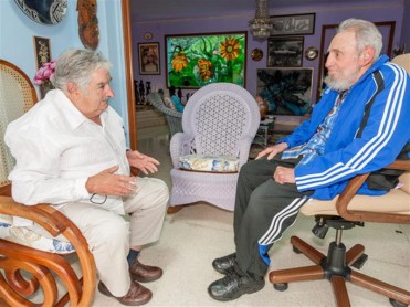 Rafael Correa y Fidel Castro se reunieron ayer en La Habana