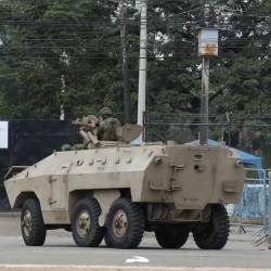 Imagen referencial de un vehículo blindado de las Fuerzas Armadas del Ecuador.