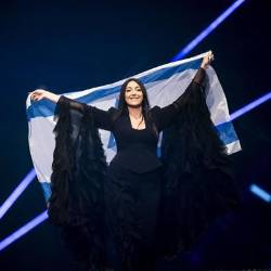 Yuval Raphael, representante de Israel en la Eurovisión 2025 celebrada en Suiza.