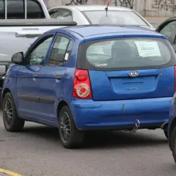 Tránsito vehicular en Quito.