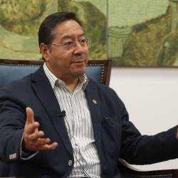 Fotografía de archivo del expresidente de Bolivia Luis Arce.