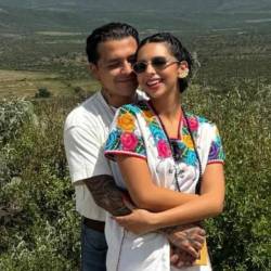 Nodal y Ángela Aguilar durante una de sus vacaciones en México.