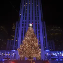 Árbol de Navidad de Rockefeller Center el 3 de diciembre de 2025.