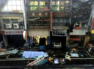 Las secuelas que dejó el tifón Nepartak en Taiwán