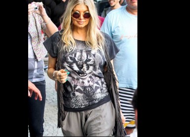 ¡La moda de Fergie embarazada!