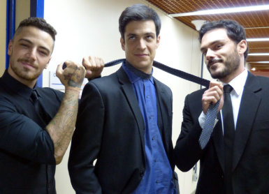 Mire lo que hacían los actores de 'Rastros de Mentiras' fuera de escena