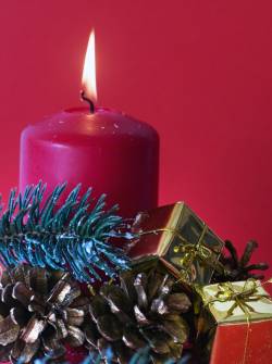 Las velas forman parte de la celebración del Adviento.
