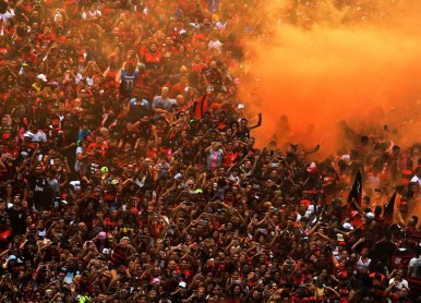 Flamengo celebró la Libertadores en Río de Janeiro