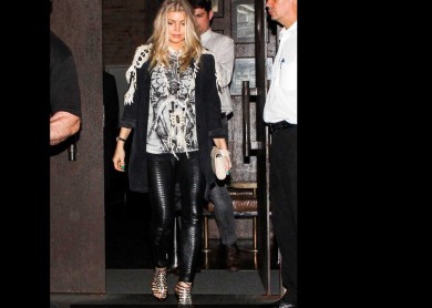 ¡La moda de Fergie embarazada!
