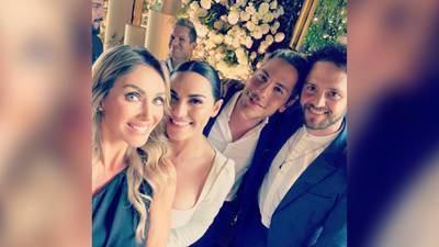 Imagen de archivo de Maité Perroni junto al elenco de RBD.