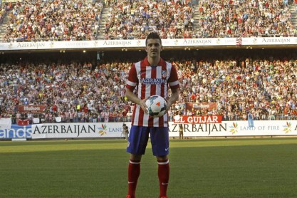 Presentación de David Villa como nuevo jugador del Atlético de Madrid