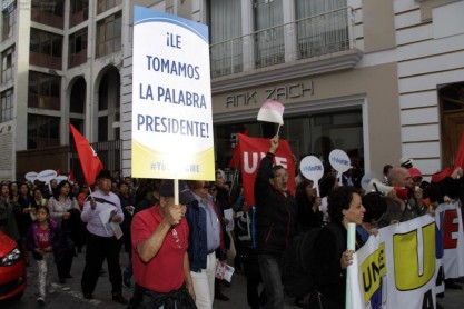 La marcha opositora en Guayaquil