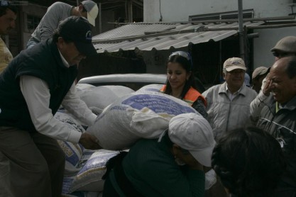 Efectos de la caída de ceniza del volcán Tungurahua