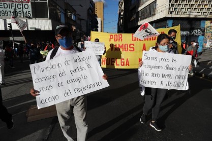 Postales de las movilizaciones en Quito