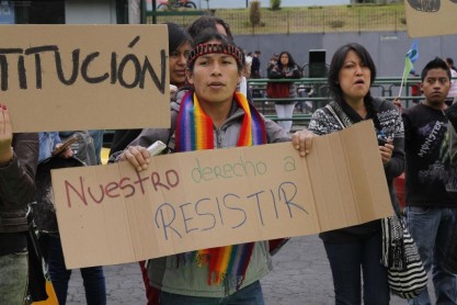 Marchas por el ITT en los exteriores de la Asamblea Nacional